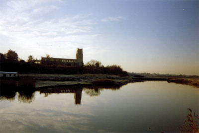 Blythburgh Church across the River Blyth